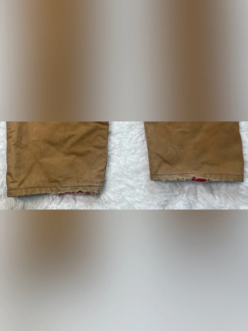 Vintage Carhartt Quilt Lined Bib Overalls Mens Sz 52x32 Brown Insulated Workwear